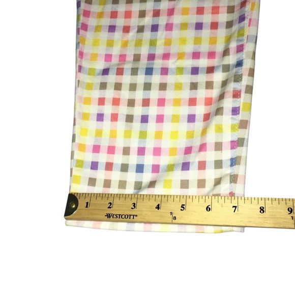 Charter Club Bristol Gingham Plaid Multi Color Capri Cropped Pants - Women’s 18 - Picture 7 of 15